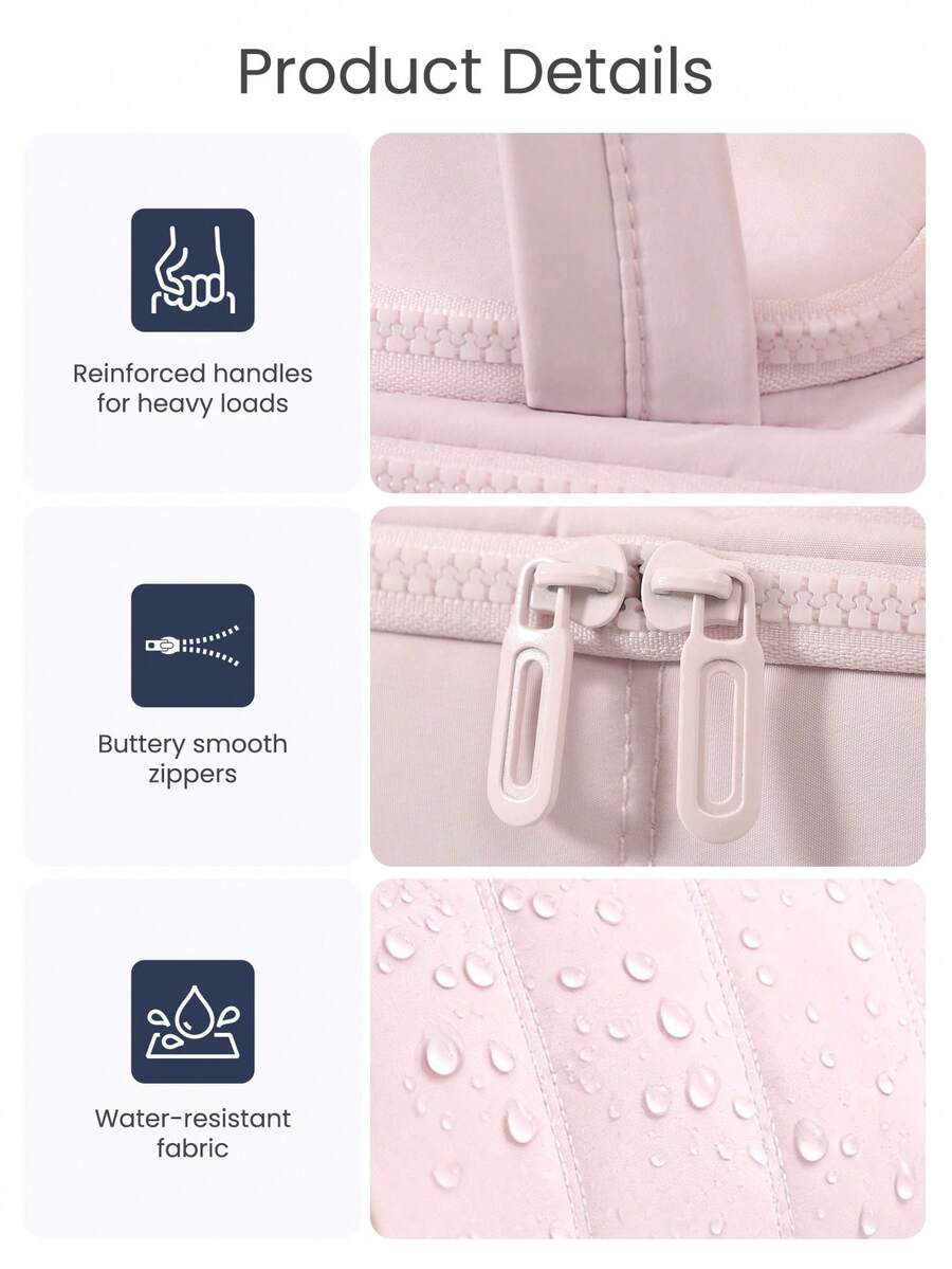 Multi-Pocket Padded Travel Makeup Bag — gallery image 4