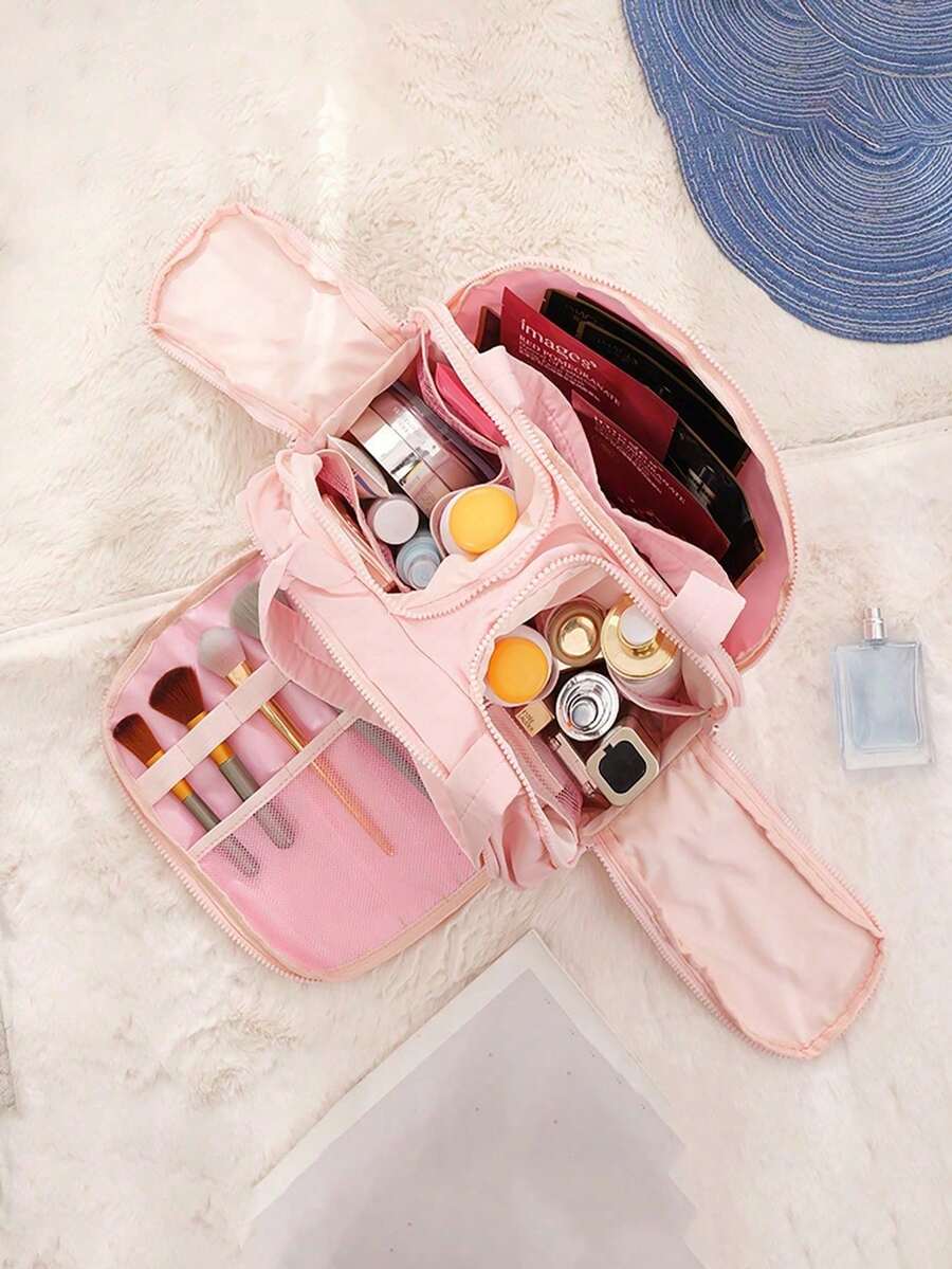 Dual-Opening Padded Travel Makeup Bag — gallery image 5