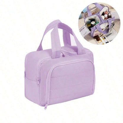 Dual-Opening Padded Travel Makeup Bag — gallery image 8