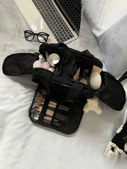 Dual-Opening Padded Travel Makeup Bag — gallery image 3