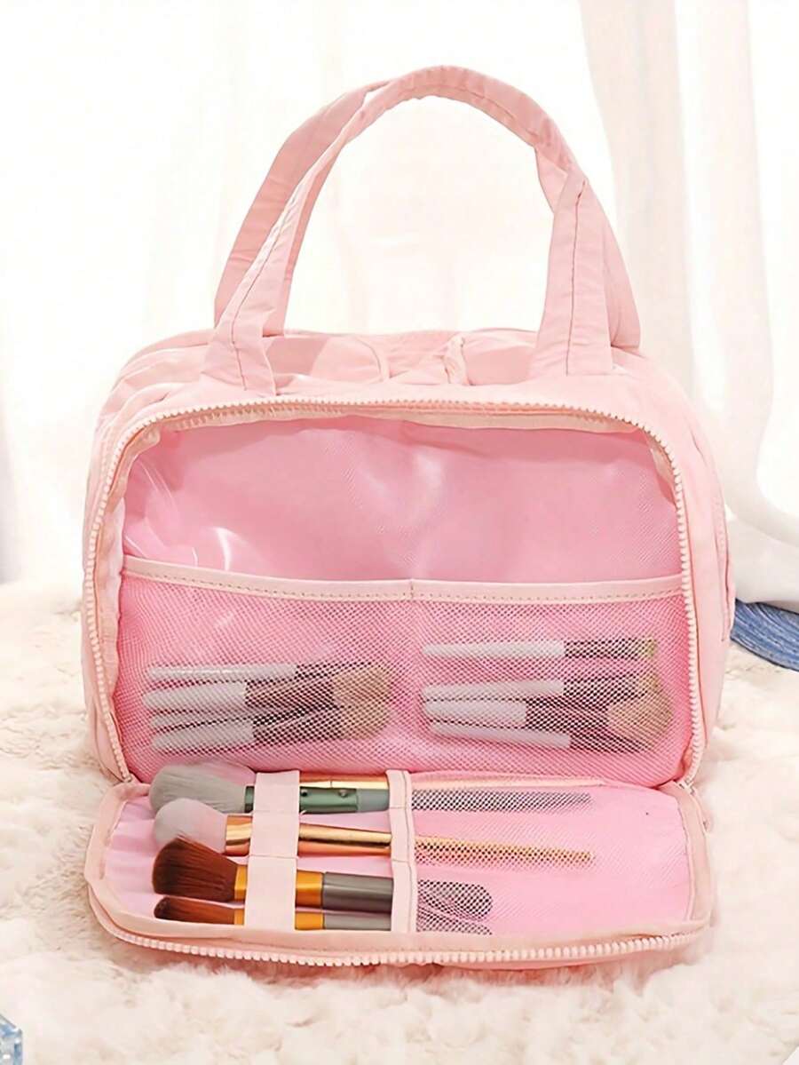 Dual-Opening Padded Travel Makeup Bag — gallery image 6