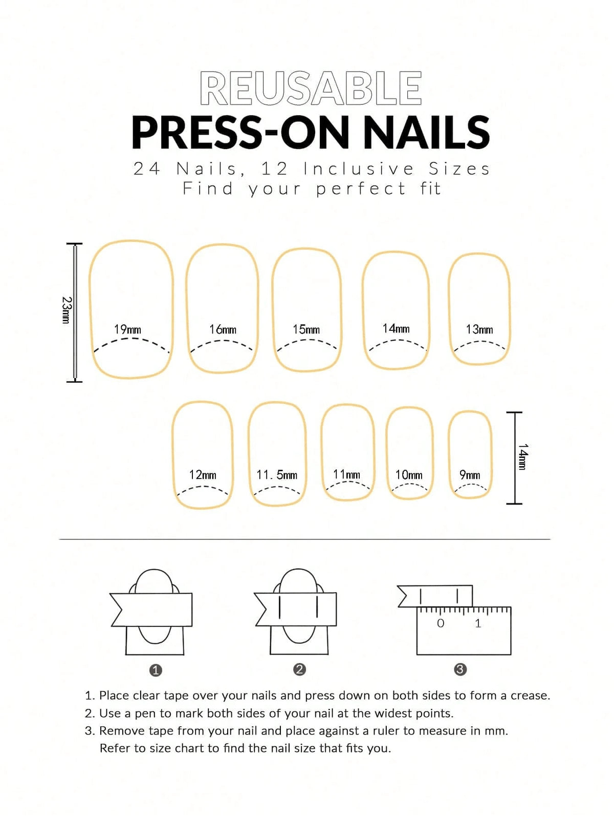 Cherry-Red Square Press-On Nails - 24 Pieces — gallery image 4