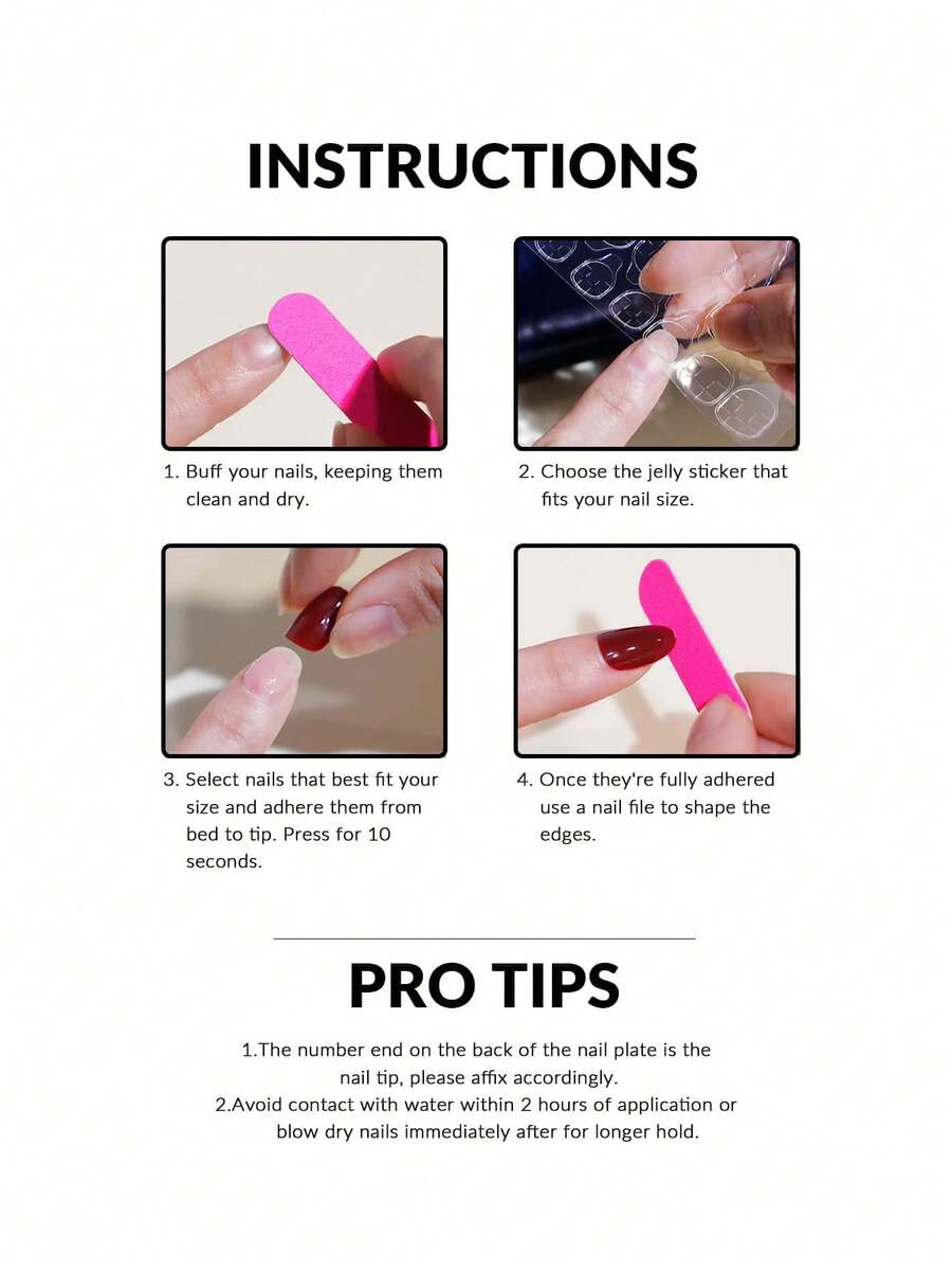 Cherry-Red Square Press-On Nails - 24 Pieces — gallery image 6