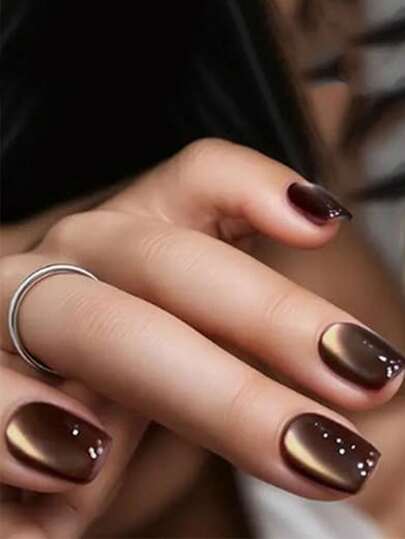 Cherry-Red Square Press-On Nails - 24 Pieces — gallery image 8