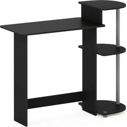 29-Inch Compact Computer Desk with 3 Side Shelves, Dark Mocha — gallery image 4