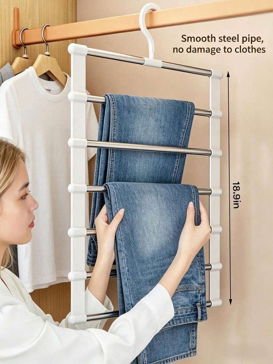 Multi-Layer Folding Hanging Pants Rack — gallery image 4