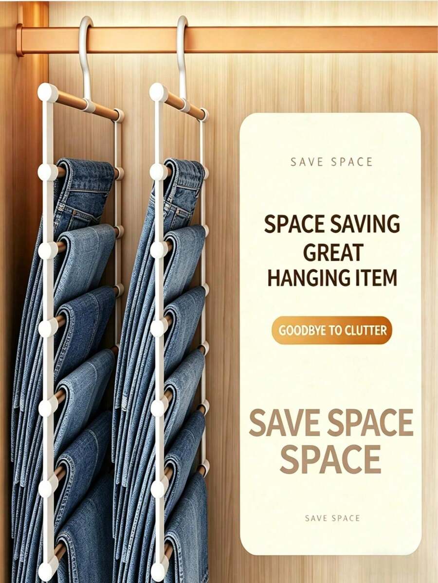 Multi-Layer Folding Hanging Pants Rack — gallery image 3