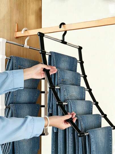 Multi-Layer Folding Hanging Pants Rack — gallery image 9